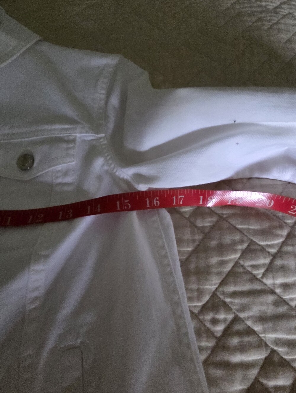 Talbots White Women's Jean Jacket. - Picture 4 of 7